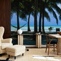 Palm Panorama II Mural Wallpaper - room preview 03