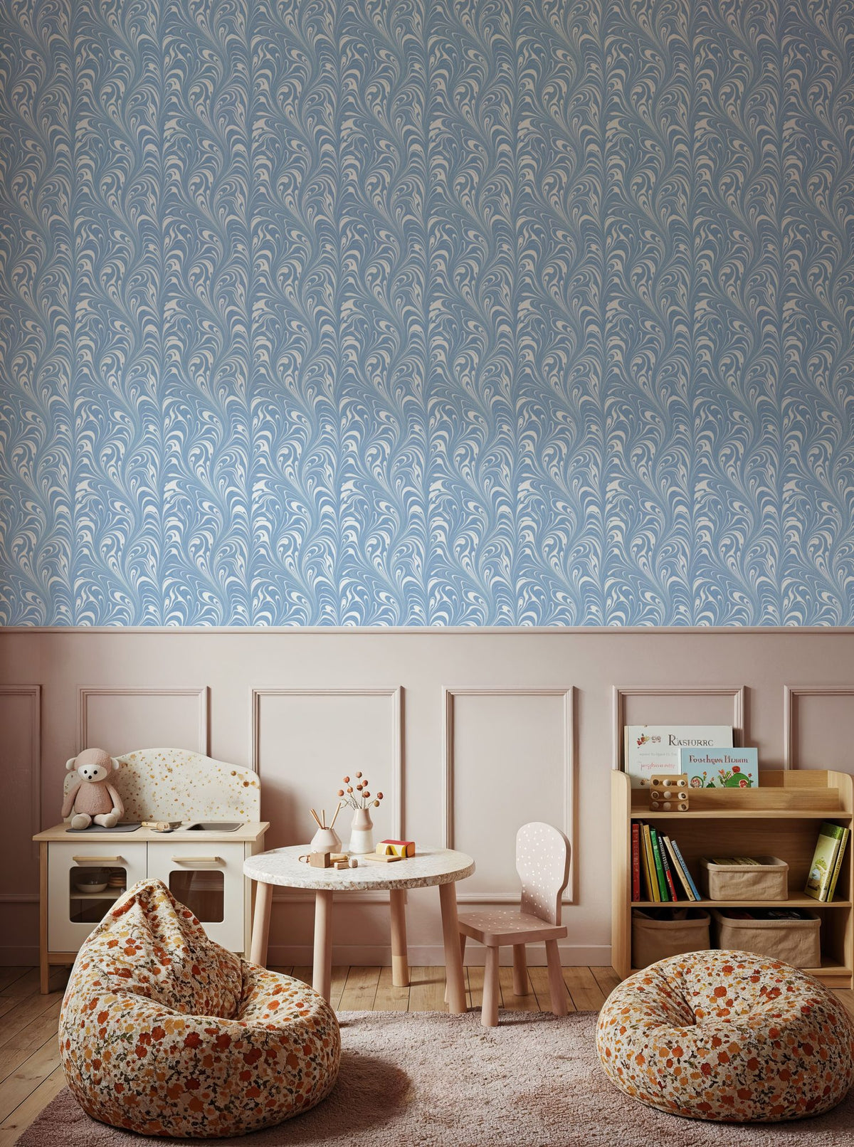 Marbelized Flow, Sky Mural Wallpaper - room preview 03