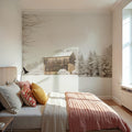 First Snow Mural Wallpaper - room preview 03
