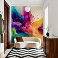 Rainbow Explosion Mural Wallpaper - room preview 03