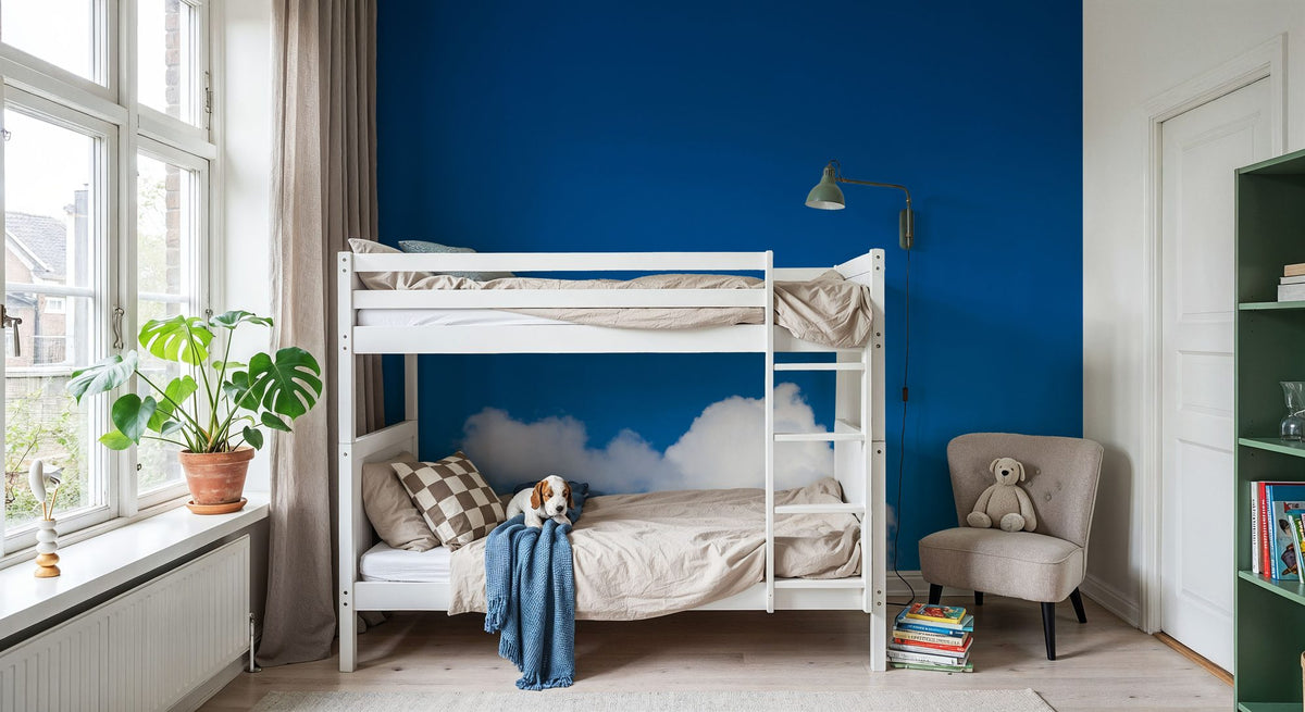 Heart Cloud Mural Wallpaper - room preview 03