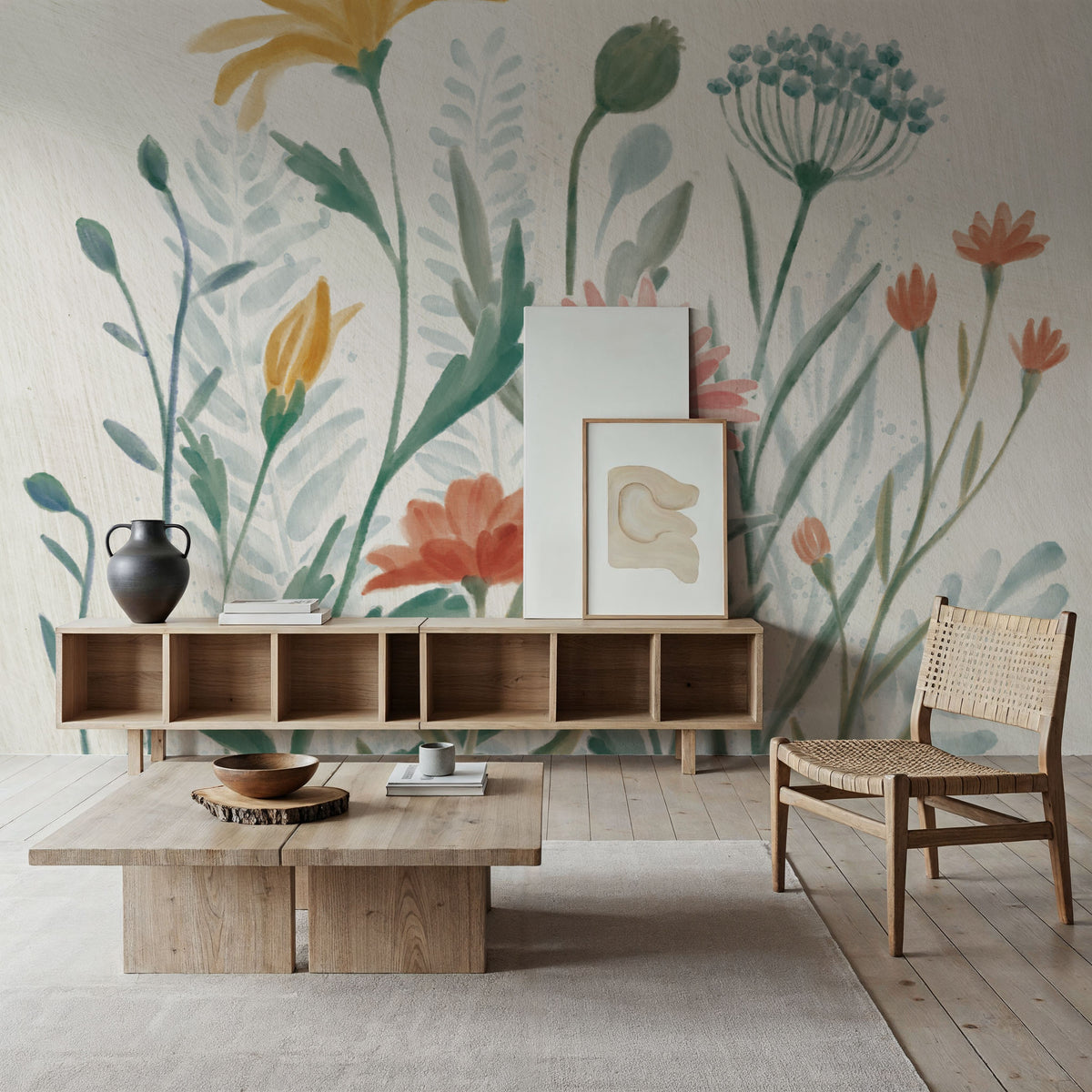 Wildflower Vibrations Mural Wallpaper - room preview 03