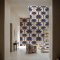 Graphic Palms, Grape Mural Wallpaper - room preview 03