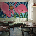 Flamingo Happy Hour I Mural Wallpaper - room preview 03