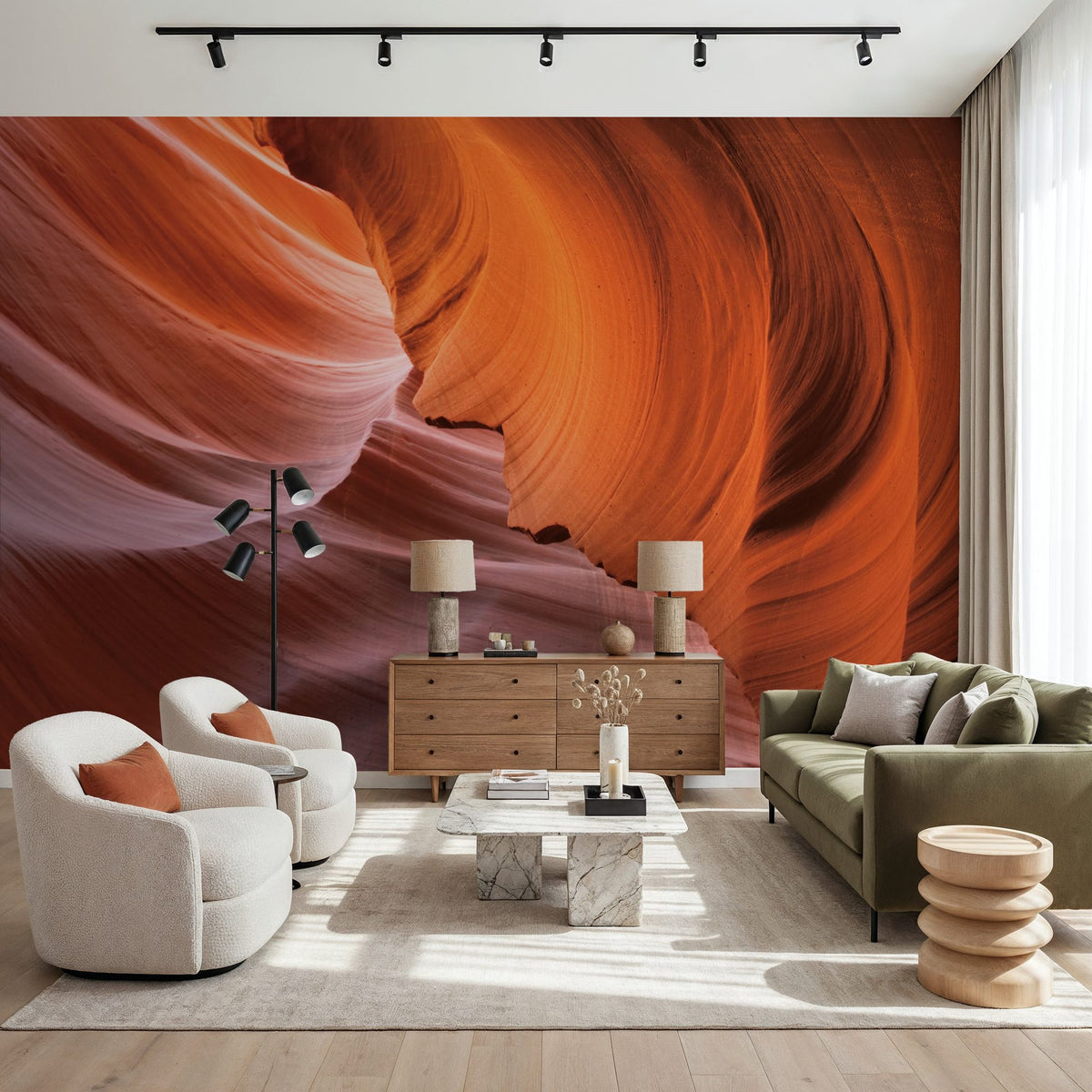 Lower Antelope Canyon I Mural Wallpaper - room preview 03