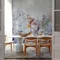 Field of Dreams Soothing Blue Mural Wallpaper - room preview 03