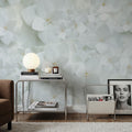 Hydrangea Whites Mural Wallpaper - room preview 03