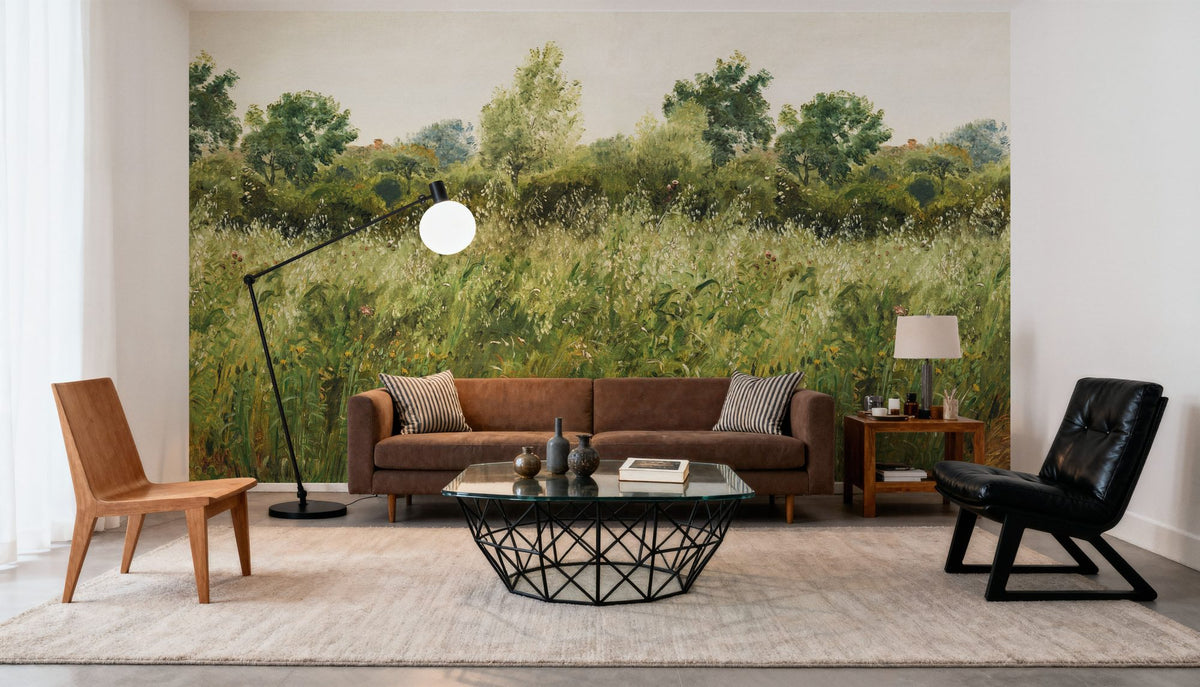 Meadow Whisper, Chlorophyll Mural Wallpaper - room preview 04