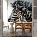Ethereal Zebra Mural Wallpaper - room preview 03