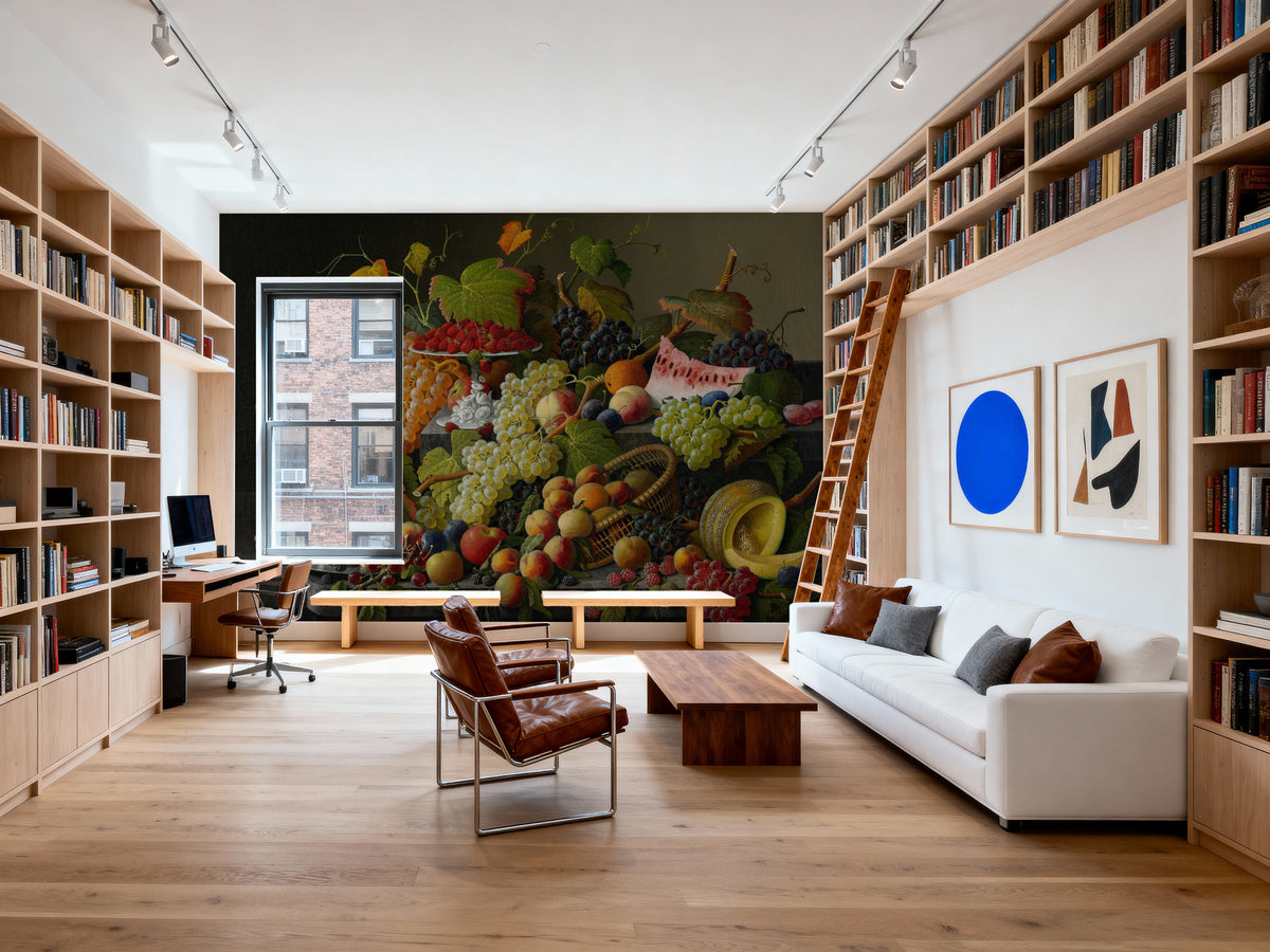 Still Life with Grapes Mural Wallpaper - room preview 03