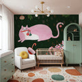 Mischief Kitty Christmas V Mural Wallpaper - room preview 03