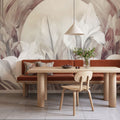 Irises At Sunrise Red Mural Wallpaper - room preview 03