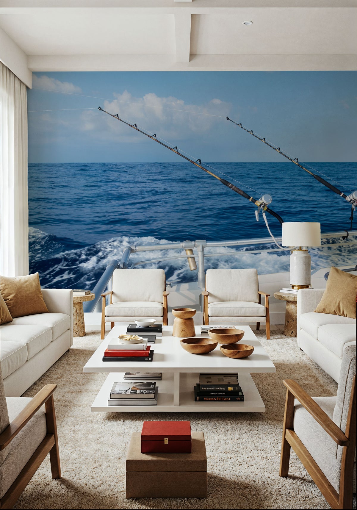 Deep Sea Fishing Mural Wallpaper - room preview 03