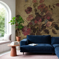 Moody Floral Mural Wallpaper - room preview 03
