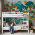 Coastal Village Mural Wallpaper - room preview 03
