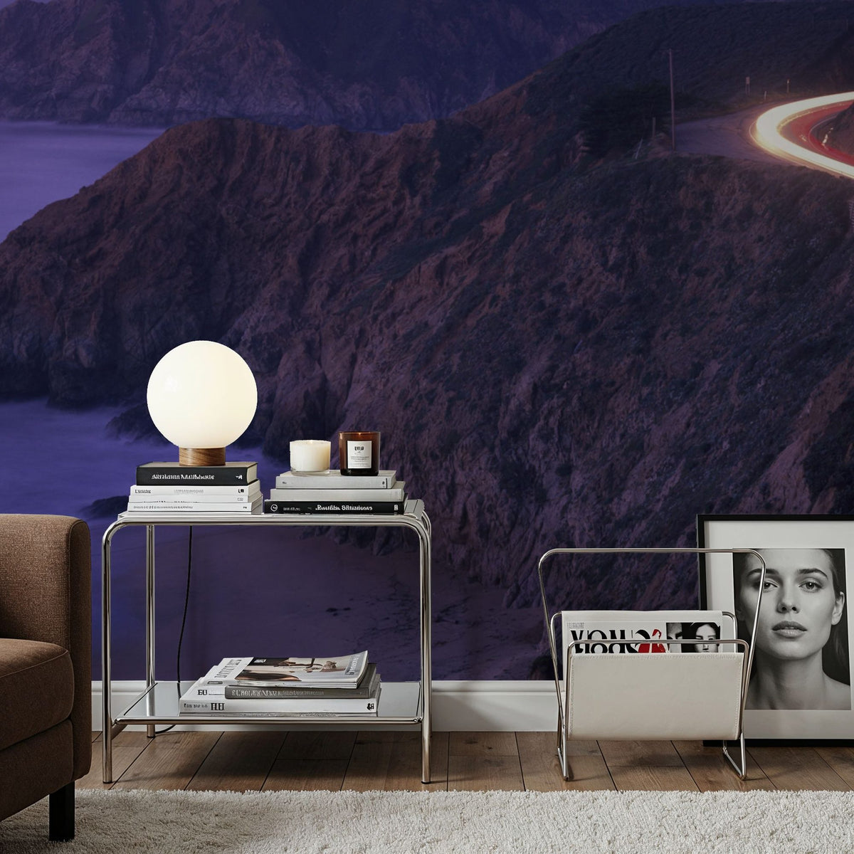 Twilight Coastal Voyage Mural Wallpaper - room preview 03