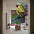 Bird with Roses Mural Wallpaper - room preview 03