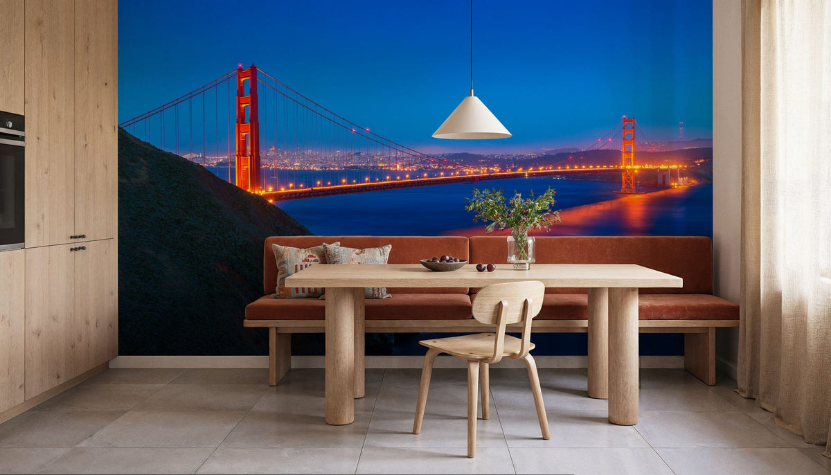 Golden Gate Sunset IV Mural Wallpaper - room preview 03