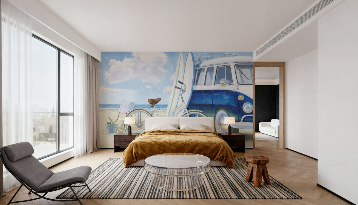 Beach Time Baskets Mural Wallpaper - room preview 03