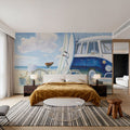 Beach Time Baskets Mural Wallpaper - room preview 03