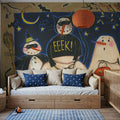 Seasonal Snowman X Mural Wallpaper - room preview 03