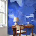 Denim Cloud Dense Mural Wallpaper - room preview 03