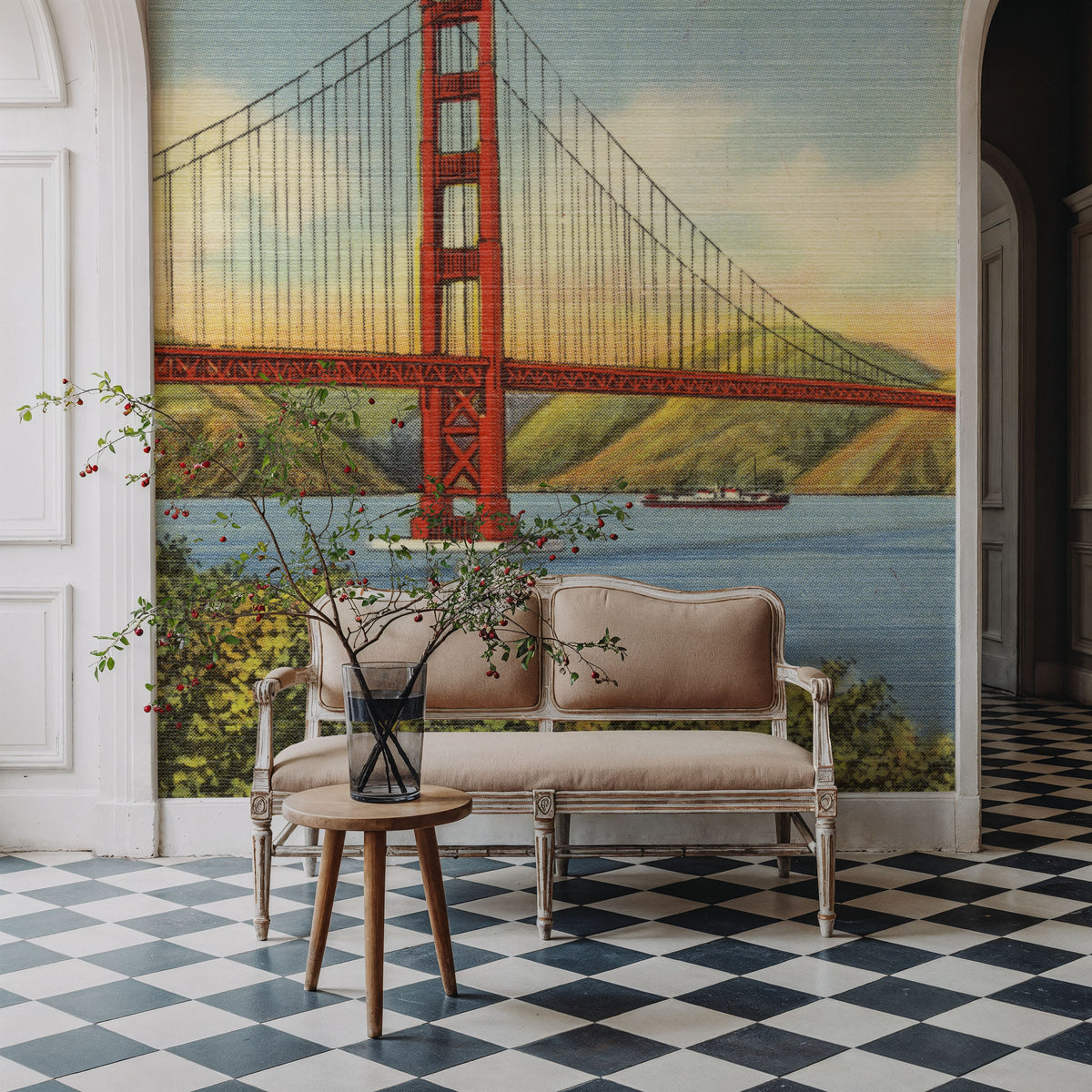 Greetings From Golden Gate Mural Wallpaper - room preview 03
