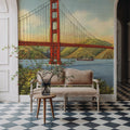 Greetings From Golden Gate Mural Wallpaper - room preview 03