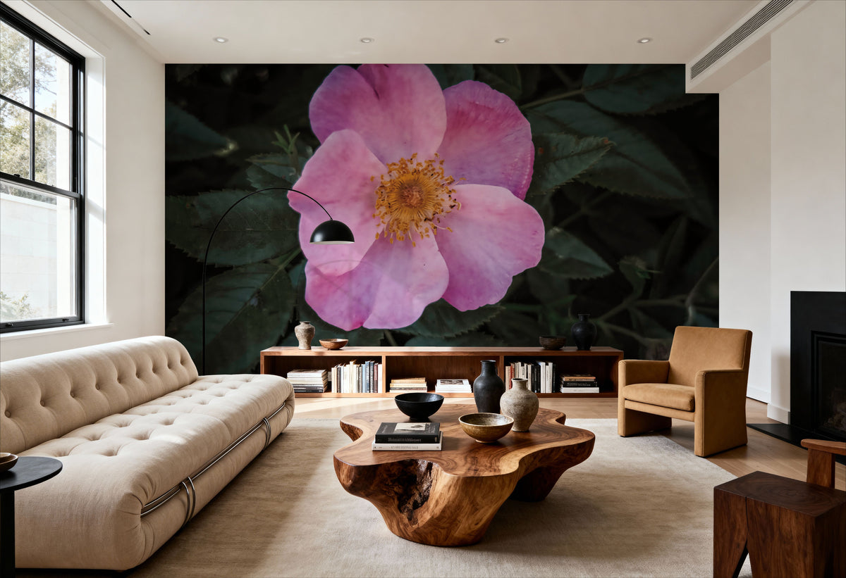 Wild Rose II Mural Wallpaper - room preview 03