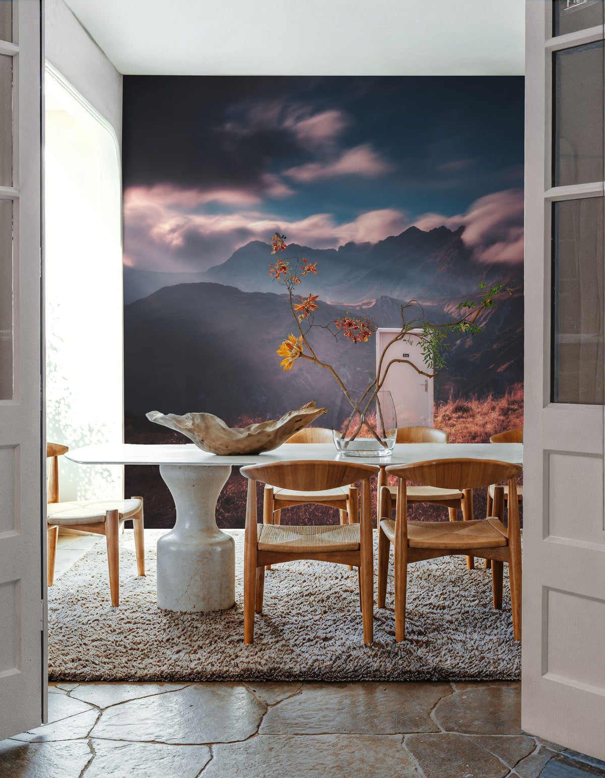 Mountain Door Mural Wallpaper - room preview 03