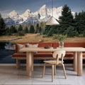 Mountain Moose Serenity Mural Wallpaper - room preview 03