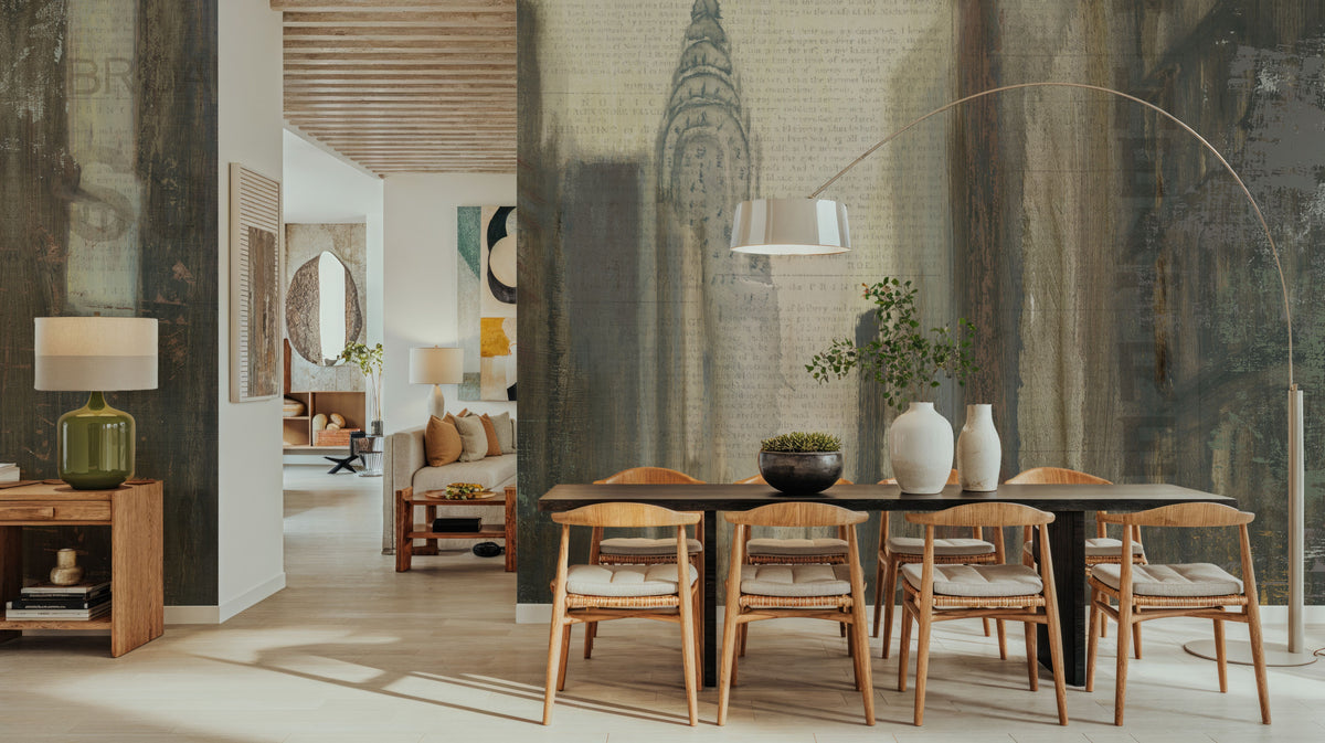 Urban Movement I NY Neutral Crop Mural Wallpaper - room preview 03