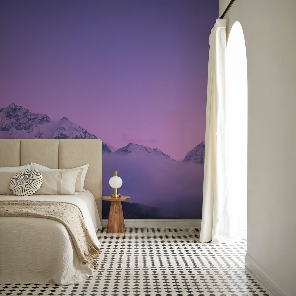Himalayas At Sunset Mural Wallpaper - room preview 03