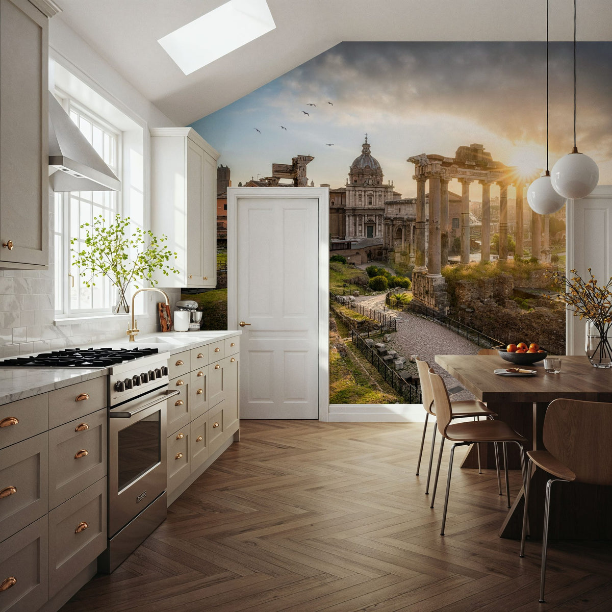 Roman Forum Sunrise Mural Wallpaper - room preview 03