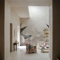 Floral Abstract Soft Mural Wallpaper - room preview 03