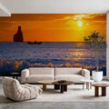 Cala Benirras Sunset Mural Wallpaper - room preview 03