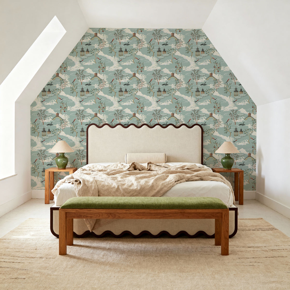 Temple Garden Mural Wallpaper - room preview 03