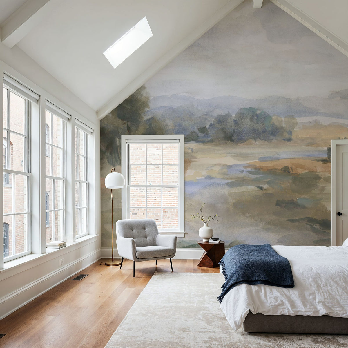 River Afternoon Mural Wallpaper - room preview 03