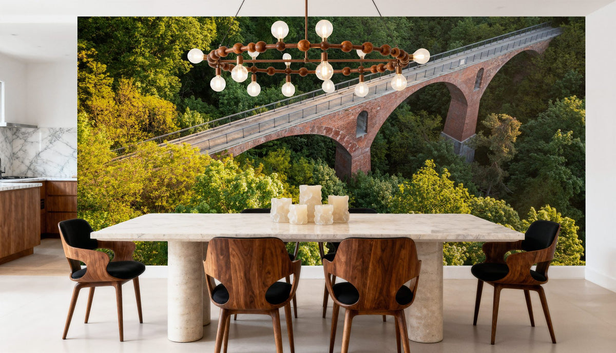 Nature Wallpaper Mural – Natural Wall Mural – Bridge to Home wall measurement