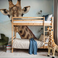 Giraffe Portrait I Mural Wallpaper - room preview 03