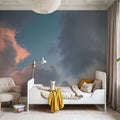 Blue Sky Moonrise Mural Wallpaper - room preview 03