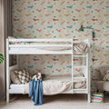 Boho Skies White Mural Wallpaper - room preview 03