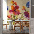 Bold Bright Flowers I Mural Wallpaper - room preview 03