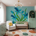 Happy Spring Flower Mural Wallpaper - room preview 03