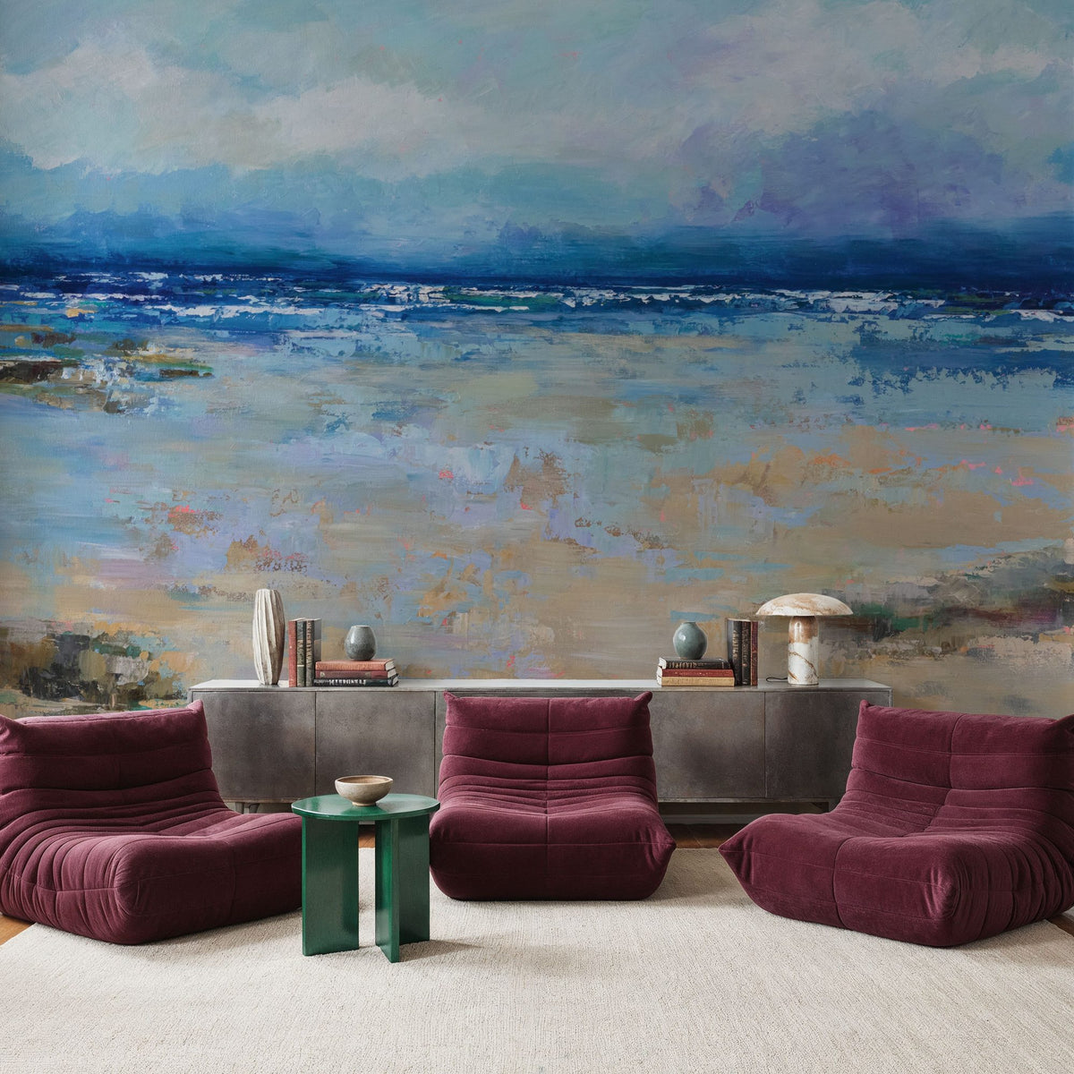 East Beach Mural Wallpaper - room preview 03