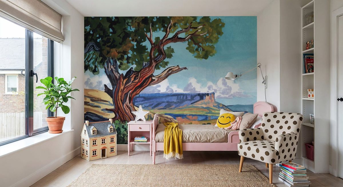 The Wind Shapes the Tree Mural Wallpaper - room preview 03