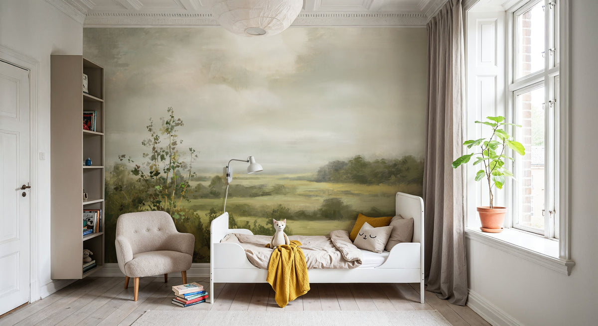 Rolling Fields Mural Wallpaper - room preview 03