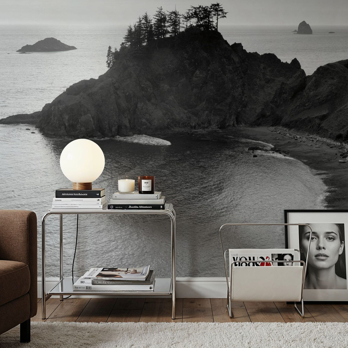 Sunset Over Oregon Coast Mural Wallpaper - room preview 03