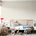 Autumn Buds White Mural Wallpaper - room preview 03