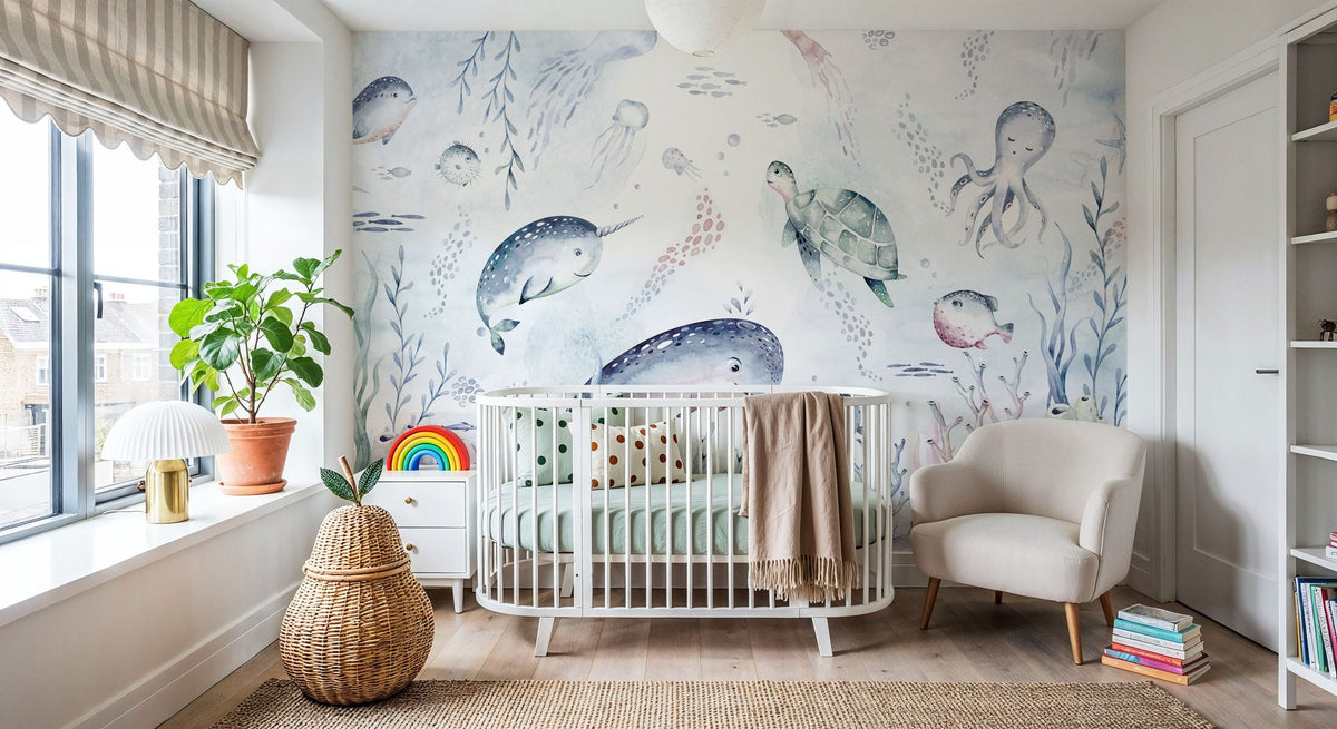 Baby Ocean Mural Wallpaper - room preview 03